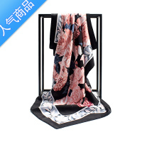 SUNTEK韩禾 秋冬90大方巾绸缎缎面色丁头巾柔滑大披肩围巾女丝巾