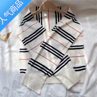 SUNTEK时尚装饰条纹打结围巾披肩女春秋针织新款韩版洋气2021围巾小坎肩