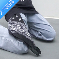 SUNTEK大方巾头巾女腰果花hiphopins夏季薄款嘻哈潮牌街头舞小丝巾发带