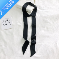 SUNTEK色细窄长条小丝巾复古多功能百变小领巾飘带扎发头饰包包丝带女