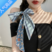 SUNTEK丝巾头饰法式复古发带飘带领巾女春秋新款百搭丝带绑包潮个性韩国