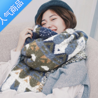 SUNTEK新疆西藏大西北云贵川旅行森系超大围巾女冬季加厚保暖披肩两用秋
