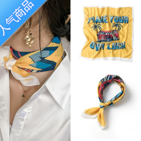 SUNTEK西海岸嘻哈街舞丝巾小方巾女男潮牌美式头巾街头发带复古日系围巾