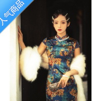 SUNTEK乐晨旗袍2021年秋冬新款搭配旗袍披肩加厚保暖毛披肩百搭围脖长款