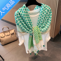 SUNTEK丝巾女夏季防晒披肩两用百搭时尚薄款围巾出游外搭裙子纱巾大披肩