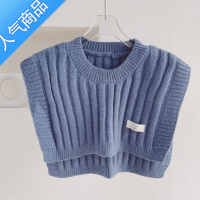 SUNTEK映画春秋季百搭针织披肩女外搭网红护颈椎搭肩薄款假领子围巾围脖