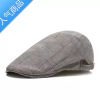 SUNTEK薄款鸭舌帽子男士春夏天贝雷帽复古韩版潮青年前进帽女英伦画家帽
