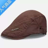SUNTEK帽子男贝雷帽时尚潮英伦棕色鸭舌帽夏季男士潮牌休闲百搭前进帽