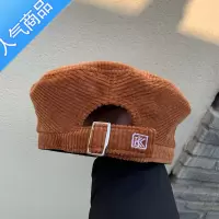 SUNTEK英伦复古百搭潮贝雷帽韩版女chic网红灯芯绒画家八角帽子前后可戴