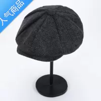 SUNTEK浴血黑帮剃刀党帽子贝雷帽男八角帽英伦画家帽春秋蓓蕾毛呢报童帽