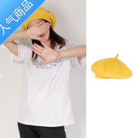 SUNTEK大脸圆脸显小~大码宽松大头围贝雷帽女英伦 赵露思黑色春夏季透气