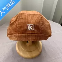 SUNTEK鸭舌帽网红款焦糖色帽子女秋冬韩版潮冬天日系前进帽冬季灯芯绒