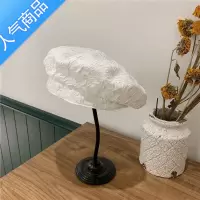 SUNTEK时尚褶皱贝雷帽女夏季薄款日系网红洋气八角帽英伦复古蓓蕾画家帽