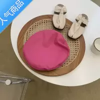 SUNTEK春秋百搭色画家帽个性英伦复古pu皮贝雷帽韩版平顶八角帽子潮