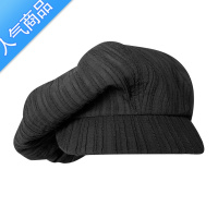 SUNTEK夏季透气云朵帽女超大贝雷帽黑色轻薄褶皱透气水母帽八角帽画家帽