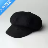 SUNTEK研帽社 棉麻薄款夏季日系报童帽贝雷帽女八角帽男大头围小号帽子