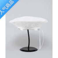 SUNTEK网纱设计师夏款亚麻贝雷帽女夏季夏天酷薄款大头围大码圆顶画家帽
