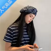 SUNTEK帽子女日系个性时尚牛仔贝雷帽情侣韩国ins风复古画家帽南瓜帽潮