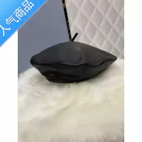 SUNTEK陈太太同款贝雷帽优雅绵羊皮时尚明星同款皮帽秋季画家帽复古