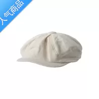 SUNTEK日系大头围前进帽男复古短檐棕色报童帽子古着秋冬英伦贝雷帽女潮