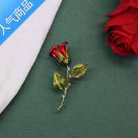 SUNTEK小王子的玫瑰花胸针复古别针男女新潮气质百搭西装配饰品礼物