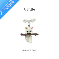 SUNTEKA Little猫咪柯基胸针男女可爱日系立体徽章衣服别针配饰情侣礼物