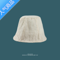 SUNTEK夏天轻薄款ins风透气渔夫帽女仙气十足柔软色水桶帽直筒禁欲系