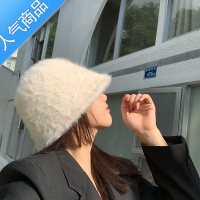 SUNTEK心动女孩~美翻水桶帽百搭渔夫帽女韩版盆帽保暖帽子女秋冬