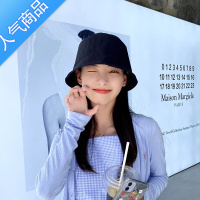SUNTEK香港BNG遮脸渔夫帽女秋韩版百搭显脸小水桶盆帽遮阳帽子女