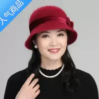 SUNTEK新款冬天帽子女士渔夫帽韩版盆帽时尚潮流百搭毛线针织妈妈帽