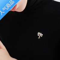 SUNTEK花朵防走光扣领针女胸针2021年新款潮胸花气质衣服配饰领扣