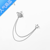SUNTEKGLIU星球链条胸针女气质百搭别针简约时尚挂件衣服配饰装饰品