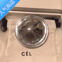 SUNTEKHoney 欧美秋冬新款金属celi胸针大圆饼别针复古走秀大金块胸针女