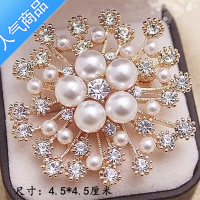 SUNTEK胸针女日韩新款百搭别针奢华水钻胸花固定衣服防走光猫眼扣针