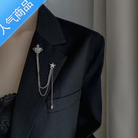SUNTEK满钻流苏星球胸针女奢华西装配饰ins潮个性别针扣气质夏季