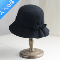 SUNTEK色针织渔夫帽子女秋冬季日系文艺可折叠盆帽韩版百搭小礼帽