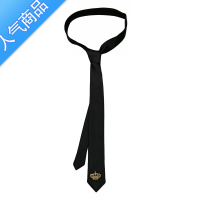 SUNTEK尖头皇冠刺绣ins潮流手打长款时尚男女士小领带发型师细窄黑色5cm