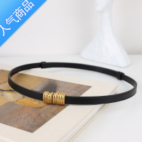 SUNTEK新款文艺复古配裙子衬衫腰带女时尚装饰百搭可调节旋转扣皮带