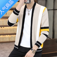 SUNTEK2021年春秋季新款开衫毛衣男士外套韩版潮流外穿针织衫秋装线衣服