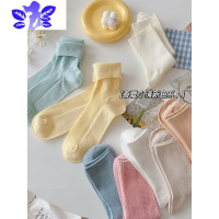 Ideamini 夏季纯色袜子女中筒袜ins潮薄款日系小清新色学生外穿长袜春袜子