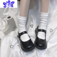 Ideamini 糖果色百搭中筒袜子女韩版潮流日系可爱学生jk制服纯色堆堆长袜棉袜子