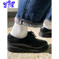 Ideamini 男士 亚麻苎麻 夏季长袜子薄款男女袜中筒透气夏天白袜袜子