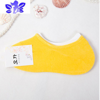 Ideamini 结婚黄袜子黄金袜隐形船袜 黄色短袜棉袜脚踏袜子底 新郎新娘男女袜子