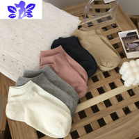 Ideamini 袜子女休闲短袜可爱学院风百搭低帮短筒袜ins春夏纯色运动短袜子袜子