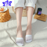 Ideamini4双半掌袜女船袜薄款蕾丝半截袜防滑不掉跟隐形高跟鞋拖鞋半拖袜袜子