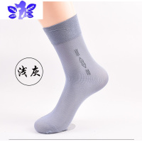 Ideamini男丝袜竹纤维冰丝袜带后跟男士袜子中年爸爸夏季薄款透气中筒袜子