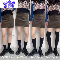 Ideamini拼接丝袜春秋夏季光腿jk黑色小腿袜白过膝连裤袜长筒袜
