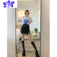 Ideamini小腿袜黑色女jk夏天薄款中筒夏季长筒ins潮半筒白丝袜日系潮