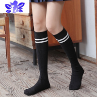 Ideamini黑色中筒女长筒高桶半截过膝学生春秋季jk小腿袜女童儿童棒球丝袜