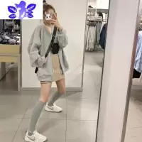 Ideamini纯色女中筒小腿袜长筒袜ins网红灰色黑色高筒袜半桶袜堆堆袜丝袜